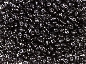 Matubo MiniDuo 2 x 4mm Jet 2-Hole Seed Bead 2.5-Inch Tube Matubo MiniDuo 2 x 4mm Jet 2-Hole Seed Bead 2.5-Inch Tube
