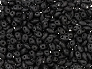 Matubo MiniDuo 2 x 4mm Matte Jet 2-Hole Seed Bead 2.5-Inch Tube Matubo MiniDuo 2 x 4mm Matte Jet 2-Hole Seed Bead 2.5-Inch Tube