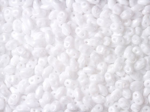 Matubo MiniDuo 2 x 4mm Opaque White 2-Hole Seed Bead 2.5-Inch Tube Matubo MiniDuo 2 x 4mm Opaque White 2-Hole Seed Bead 2.5-Inch Tube