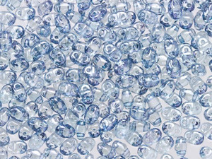 Matubo MiniDuo 2 x 4mm Transparent Blue Luster 2-Hole Czech Beads 2.5-Inch Tube Matubo MiniDuo 2 x 4mm Transparent Blue Luster 2-Hole Czech Beads 2.5-Inch Tube