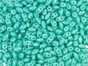 Matubo MiniDuo 2 x 4mm Turquoise 2-Hole Seed Bead 2.5-Inch Tube Matubo MiniDuo 2 x 4mm Turquoise 2-Hole Seed Bead 2.5-Inch Tube