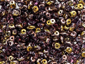 Matubo SuperDuo 2 x 5mm Apollo Tanzanite 2-Hole Seed Bead 2.5-Inch Tube Matubo SuperDuo 2 x 5mm Apollo Tanzanite 2-Hole Seed Bead 2.5-Inch Tube
