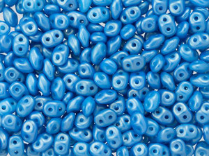 Matubo SuperDuo 2 x 5mm Blue Gold Shine 2-Hole Seed Bead 2.5-Inch Tube Matubo SuperDuo 2 x 5mm Blue Gold Shine 2-Hole Seed Bead 2.5-Inch Tube
