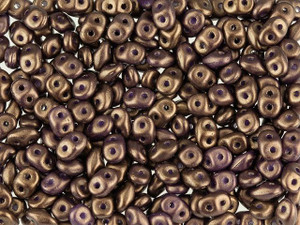 Matubo SuperDuo 2 x 5mm Dark Purple Gold Shine 2-Hole Seed Bead 2.5-Inch Tube Matubo SuperDuo 2 x 5mm Dark Purple Gold Shine 2-Hole Seed Bead 2.5-Inch Tube