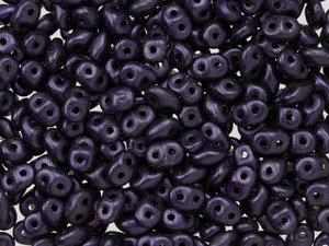 Matubo SuperDuo 2 x 5mm Dark Purple Metallic Suede 2-Hole Seed Bead 2.5-Inch Tube Matubo SuperDuo 2 x 5mm Dark Purple Metallic Suede 2-Hole Seed Bead 2.5-Inch Tube