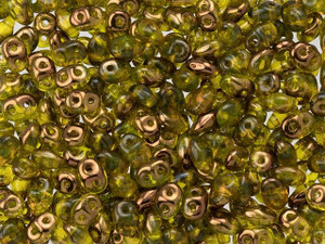 Matubo SuperDuo 2 x 5mm Jonquil Half Bronze Luster 2-Hole Seed Bead 2.5-Inch Tube Matubo SuperDuo 2 x 5mm Jonquil Half Bronze Luster 2-Hole Seed Bead 2.5-Inch Tube