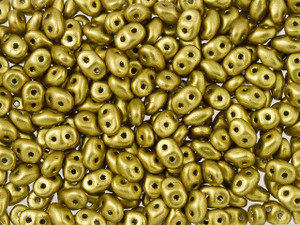 Matubo SuperDuo 2 x 5mm Matte Metallic Aztec Gold 2-Hole Seed Bead 2.5-Inch Tube Matubo SuperDuo 2 x 5mm Matte Metallic Aztec Gold 2-Hole Seed Bead 2.5-Inch Tube