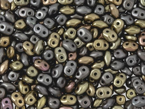 Matubo SuperDuo 2 x 5mm Matte Metallic Leather 2-Hole Seed Bead 2.5-Inch Tube Matubo SuperDuo 2 x 5mm Matte Metallic Leather 2-Hole Seed Bead 2.5-Inch Tube