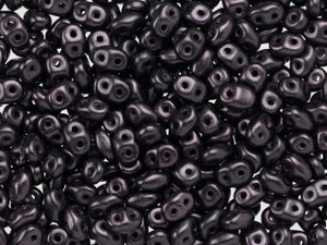 Matubo SuperDuo 2 x 5mm Metallic Suede Dark Plum 2-Hole Seed Bead 2.5-Inch Tube Matubo SuperDuo 2 x 5mm Metallic Suede Dark Plum 2-Hole Seed Bead 2.5-Inch Tube