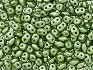 Matubo SuperDuo 2 x 5mm Olive Pearl Coat 2-Hole Seed Bead 2.5-Inch Tube Matubo SuperDuo 2 x 5mm Olive Pearl Coat 2-Hole Seed Bead 2.5-Inch Tube