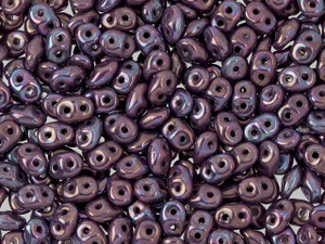 Matubo SuperDuo 2 x 5mm Opaque Amethyst Nebula 2-Hole Seed Bead 2.5-Inch Tube Matubo SuperDuo 2 x 5mm Opaque Amethyst Nebula 2-Hole Seed Bead 2.5-Inch Tube