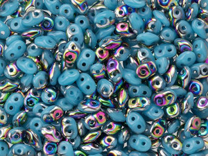 Matubo SuperDuo 2 x 5mm Opaque Baby Blue Vitral 2-Hole Seed Bead 2.5-Inch Tube Matubo SuperDuo 2 x 5mm Opaque Baby Blue Vitral 2-Hole Seed Bead 2.5-Inch Tube