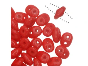Matubo SuperDuo 2 x 5mm Opaque Red 2-Hole Seed Bead 2.5-Inch Tube Matubo SuperDuo 2 x 5mm Opaque Red 2-Hole Seed Bead 2.5-Inch Tube