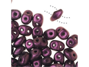 Matubo SuperDuo 2 x 5mm Pink Metallic Suede 2-Hole Seed Bead 2.5-Inch Tube Matubo SuperDuo 2 x 5mm Pink Metallic Suede 2-Hole Seed Bead 2.5-Inch Tube