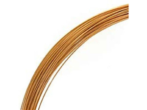 German Style Half Round Wire in Tarnish Resistant Brass, 22 gauge - Jesse  James Beads