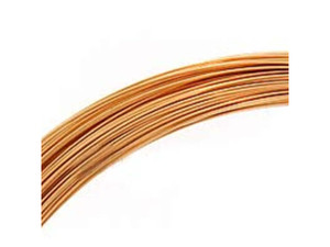 Rose Gold-Filled 14K/20 Half Hard Round Wire 24 Gauge Approx. 1/2 troy oz.  (approx 27ft)