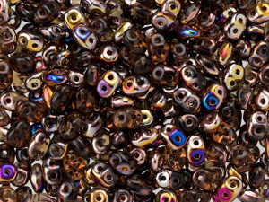 Matubo SuperDuo 2 x 5mm Smoky Topaz Artemis 2-Hole Seed Bead 2.5-Inch Tube Matubo SuperDuo 2 x 5mm Smoky Topaz Artemis 2-Hole Seed Bead 2.5-Inch Tube