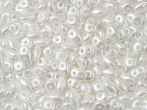 Matubo SuperDuo 2 x 5mm Snow Pearl Coat 2-Hole Seed Bead 2.5-Inch Tube Matubo SuperDuo 2 x 5mm Snow Pearl Coat 2-Hole Seed Bead 2.5-Inch Tube