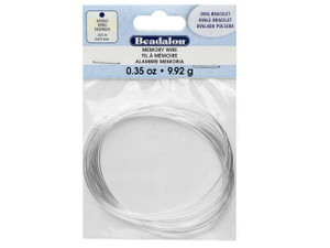 Memory Wire Silver-Plated Oval Bracelet .35oz Memory Wire Silver-Plated Oval Bracelet .35oz