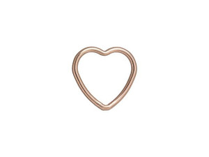Rose Gold-Filled 14K/20 10mm Closed Heart Jump Ring Rose Gold-Filled 14K/20 10mm Closed Heart Jump Ring