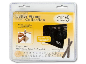 36 Pcs Letter And Number Metal Stamp Set, 4mm Alphabet A-z And