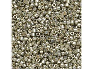 Miyuki 11/0 Duracoat Galvanized Light Pewter Delicas 2.5-Inch Tube Miyuki 11/0 Duracoat Galvanized Light Pewter Delicas 2.5-Inch Tube
