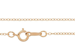 Rose Gold-Filled 14K/20 16-Inch Hammered Cable Chain Necklace Rose Gold-Filled 14K/20 16-Inch Hammered Cable Chain Necklace