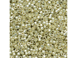 Miyuki 11/0 Duracoat Galvanized Silver Delicas 2.5-Inch Tube Miyuki 11/0 Duracoat Galvanized Silver Delicas 2.5-Inch Tube