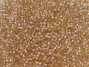 Miyuki 11/0 Fancy-Lined Amber Delica Seed Beads, 2.5-Inch Tube Miyuki 11/0 Fancy-Lined Amber Delica Seed Beads, 2.5-Inch Tube
