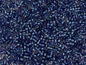 Miyuki 11/0 Fancy-Lined Royal Blue Delica Seed Beads, 2.5-Inch Tube Miyuki 11/0 Fancy-Lined Royal Blue Delica Seed Beads, 2.5-Inch Tube