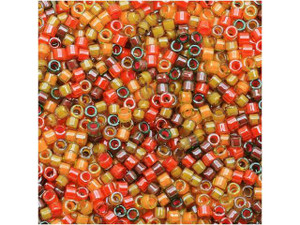 Miyuki 11/0 Luminous Delica Seed Beads - Heavenly Harvest Mix 2.5-Inch Tube Miyuki 11/0 Luminous Delica Seed Beads - Heavenly Harvest Mix 2.5-Inch Tube