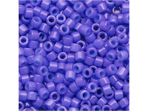 Miyuki 11/0 Opaque Blue-Purple Delica Seed Bead 2.5-Inch Tube Miyuki 11/0 Opaque Blue-Purple Delica Seed Bead 2.5-Inch Tube