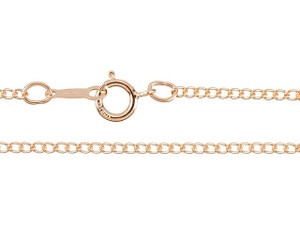 Rose Gold-Filled 14K/20 18-Inch Curb Chain Necklace Rose Gold-Filled 14K/20 18-Inch Curb Chain Necklace