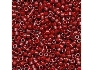 Miyuki 11/0 Opaque Dark Red Delica Seed Bead 2.5-Inch Tube Miyuki 11/0 Opaque Dark Red Delica Seed Bead 2.5-Inch Tube