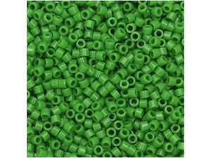 Miyuki 11/0 Opaque Pea Green Delica Seed Bead 2.5-Inch Tube Miyuki 11/0 Opaque Pea Green Delica Seed Bead 2.5-Inch Tube