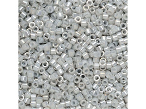 Miyuki 11/0 Opaque Pearl Ash Grey Delica Seed Bead 2.5-Inch Tube Miyuki 11/0 Opaque Pearl Ash Grey Delica Seed Bead 2.5-Inch Tube