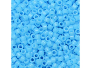 Miyuki 11/0 Opaque Turquoise Blue Delica Seed Bead 2.5-Inch Tube Miyuki 11/0 Opaque Turquoise Blue Delica Seed Bead 2.5-Inch Tube