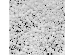 Miyuki 11/0 Opaque White Delica Seed Bead 2.5-Inch Tube Miyuki 11/0 Opaque White Delica Seed Bead 2.5-Inch Tube