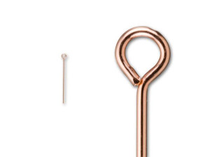 Rose Gold-Filled 14K/20 1-Inch Eye Pin 24 Gauge Rose Gold-Filled 14K/20 1-Inch Eye Pin 24 Gauge