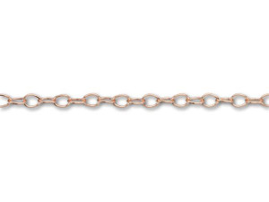 Rose Gold-Filled 14K/20 2.2mm Cable Chain by the Foot Rose Gold-Filled 14K/20 2.2mm Cable Chain by the Foot