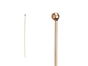 Rose Gold-Filled 14K/20 2-Inch Ball-End Head Pin - 24 Gauge Rose Gold-Filled 14K/20 2-Inch Ball-End Head Pin - 24 Gauge