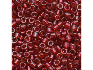Miyuki 11/0 Transparent Garnet Delica Seed Bead 2.5-Inch Tube Miyuki 11/0 Transparent Garnet Delica Seed Bead 2.5-Inch Tube