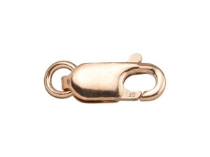 Rose Gold-Filled 14K/20 4.5x12mm Lobster Clasp with Ring Rose Gold-Filled 14K/20 4.5x12mm Lobster Clasp with Ring