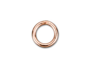 Rose Gold-Filled 14K/20 4mm Closed Jump Ring 22 Gauge Rose Gold-Filled 14K/20 4mm Closed Jump Ring 22 Gauge