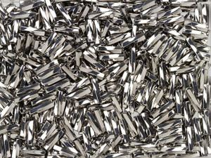 6mm Miyuki Twisted Bugle Seed Beads, Silver Lined Crystal - Golden Age Beads