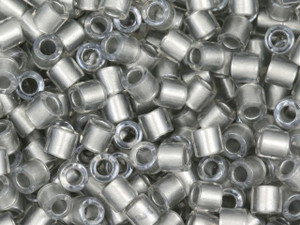 Miyuki 8/0 Inside Color Lined Silver Delicas, 2.5-Inch Tube Miyuki 8/0 Inside Color Lined Silver Delicas, 2.5-Inch Tube