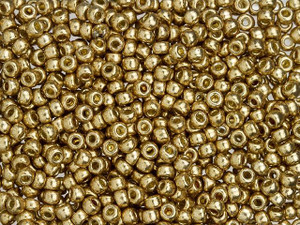 Miyuki 8/0 Round Seed Beads - Duracoat Galvanized Champagne 22g Vial Miyuki 8/0 Round Seed Beads - Duracoat Galvanized Champagne 22g Vial