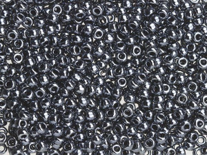 Miyuki 8/0 Round Seed Beads - Gunmetal 22g Vial Miyuki 8/0 Round Seed Beads - Gunmetal 22g Vial