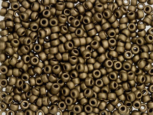 Miyuki 8/0 Round Seed Beads - Matte Metallic Dark Bronze 22g Vial Miyuki 8/0 Round Seed Beads - Matte Metallic Dark Bronze 22g Vial