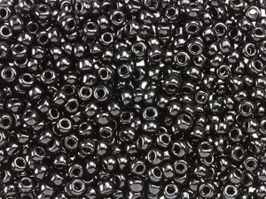 Miyuki 8/0 Round Seed Beads - Opaque Black 22g Vial Miyuki 8/0 Round Seed Beads - Opaque Black 22g Vial